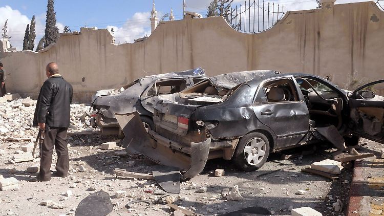 Spuren der Verwüstung in Aleppo.