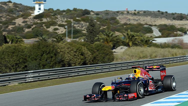 Wenn er fährt, ist der neue Red Bull RB8 richtig schnell. Am letzten Testtag in Jerez fuhr er erstmal nicht mehr.