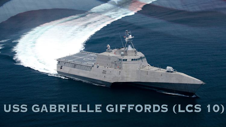Die "USS Gabrielle Giffords" auf einer Grafik der US Navy.
