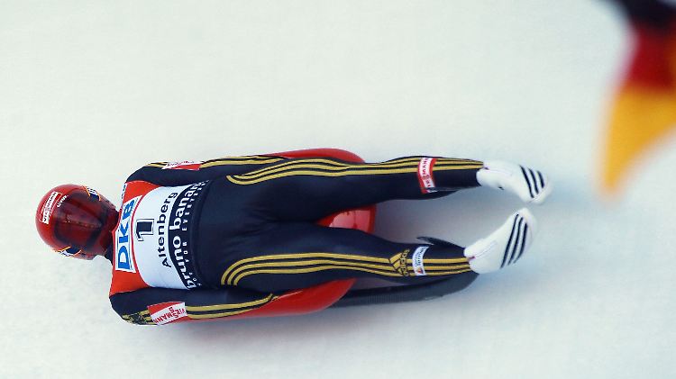 Auf dem Weg zu Gold: Felix Loch in Altenberg.