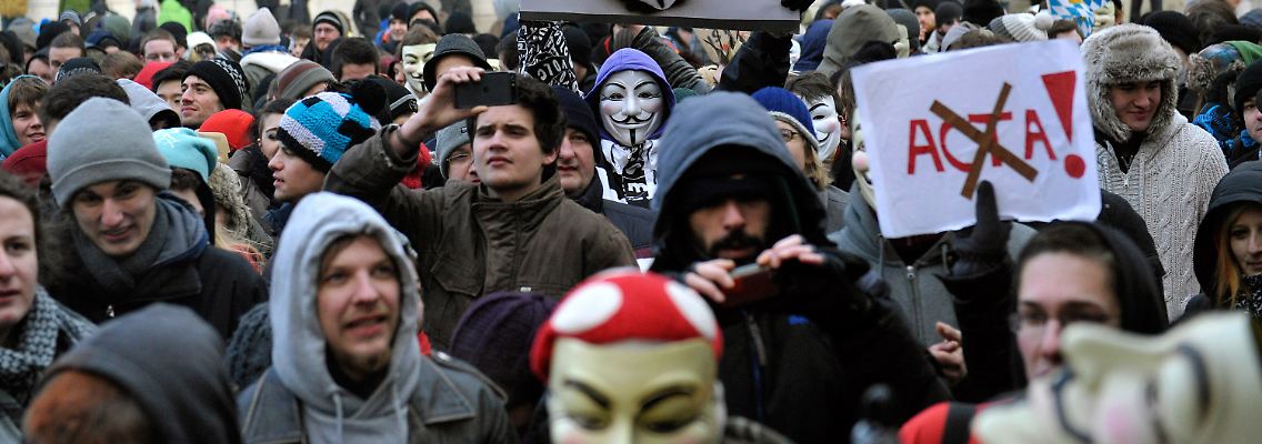 Proteste auf dem Münchner Odeonsplatz.