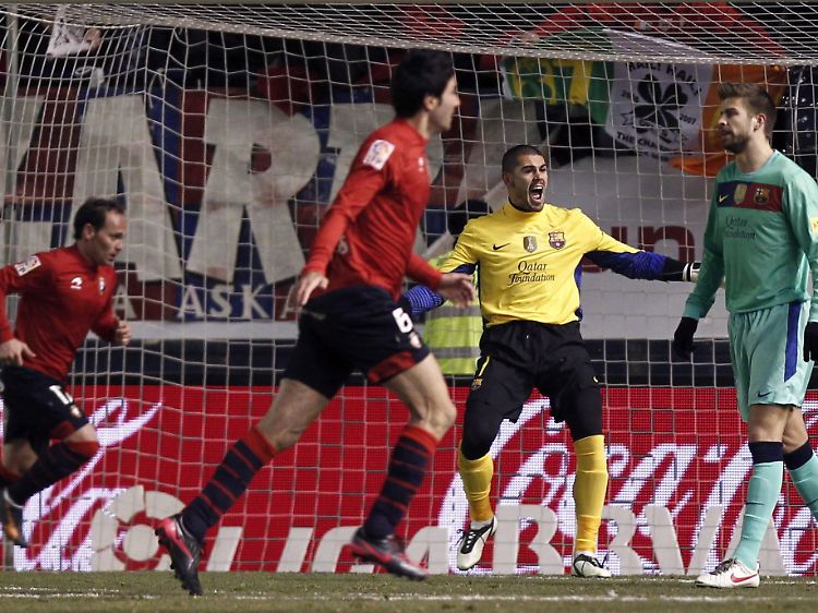 Die Barca-Abwehr um Gerard Pique ließ gegen Osasuna drei Gegentore zu - das war eins zuviel.