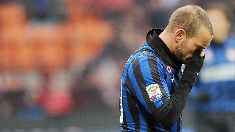 Symbol für den Mailänder Niedergang: Wesley Sneijder hat seine grandiose Form aus dem Jahr 2010 verloren.