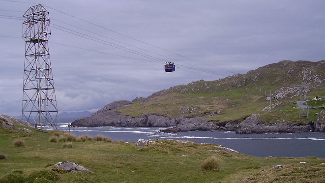 Die Seilbahn zwischen Dursey und Beara.