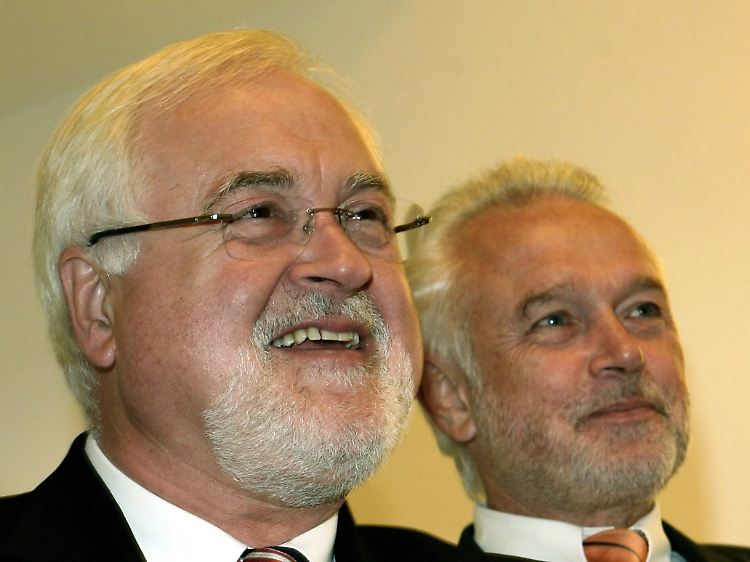 Ministerpräsident Carstensen (l.) und FDP-Fraktionschef Kubicki.