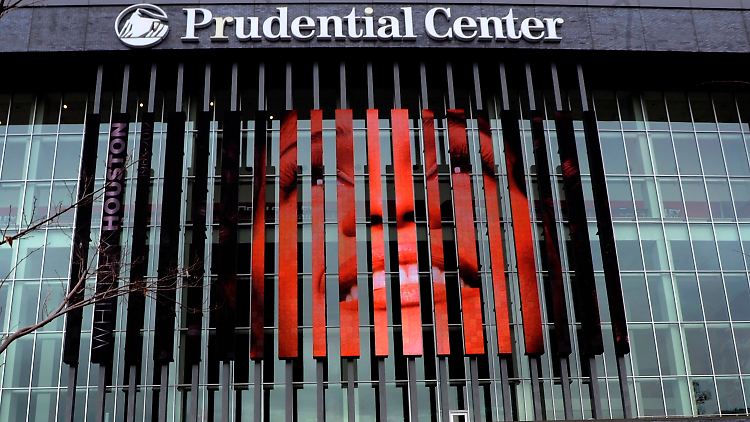 Das Prudential Center in Newark. Der Abschied soll nun doch eher still werden.