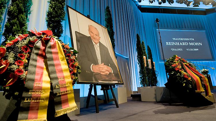 Bewegender Abschied von Reinhard Mohn.