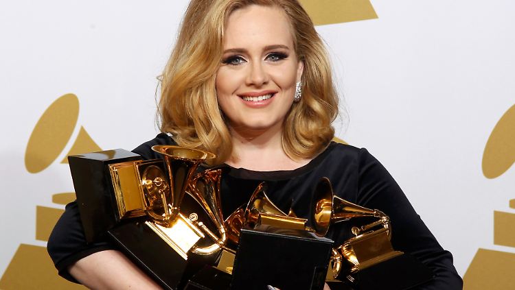 Am vergangenen Wochenende wurde Adele Adkins in Los Angeles mit sechs Grammys geehrt.