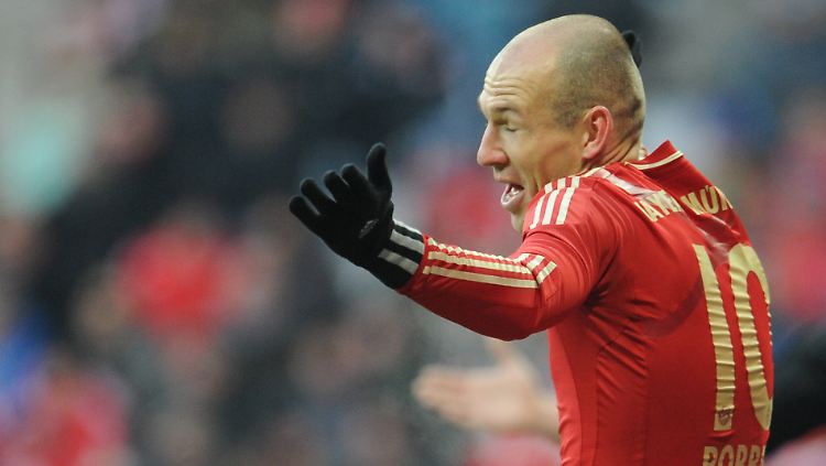 Große Gesten, zweite Wahl: Arjen Robben.
