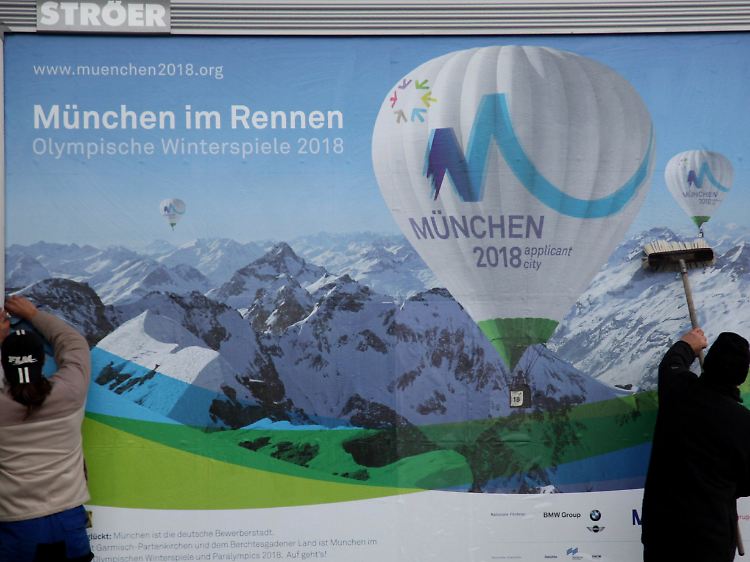 In München sind bereits die ersten Plakate zu sehen.