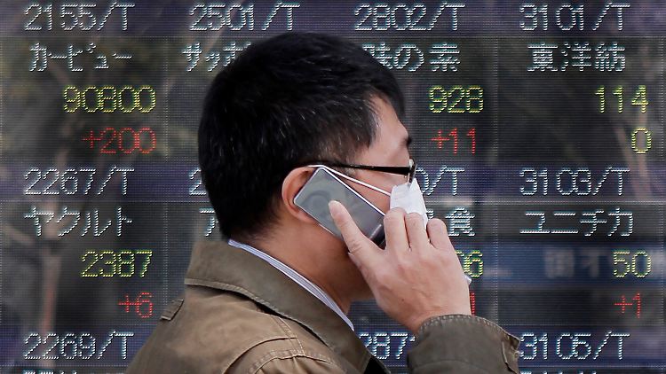 Rote Zahlen überwiegen in Asien.