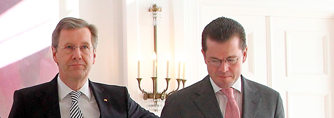 Christian Wulff und Karl-Theodor zu Guttenberg - gemeinsam in ihren besseren Tagen.