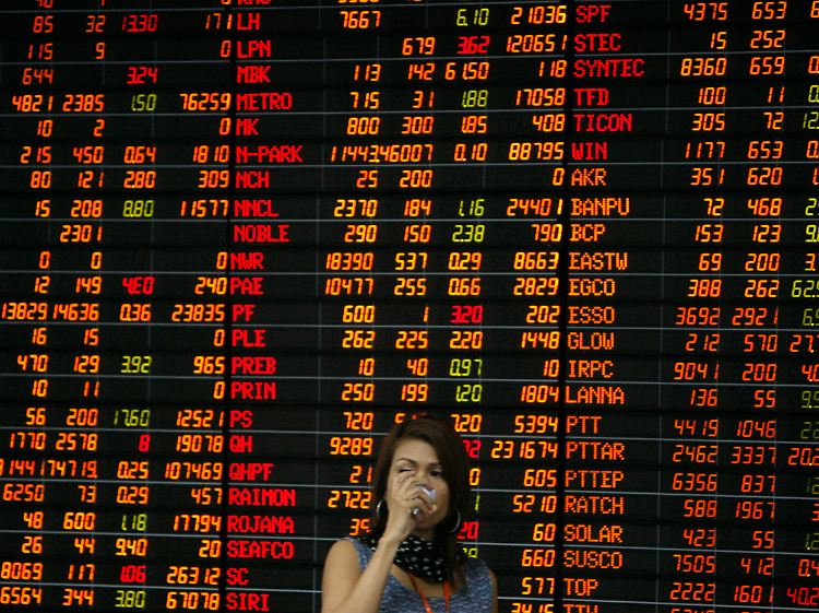 Aktienhandel in Bangkok: Der thailändische Leitindex SET klettert gute zwei Prozent.