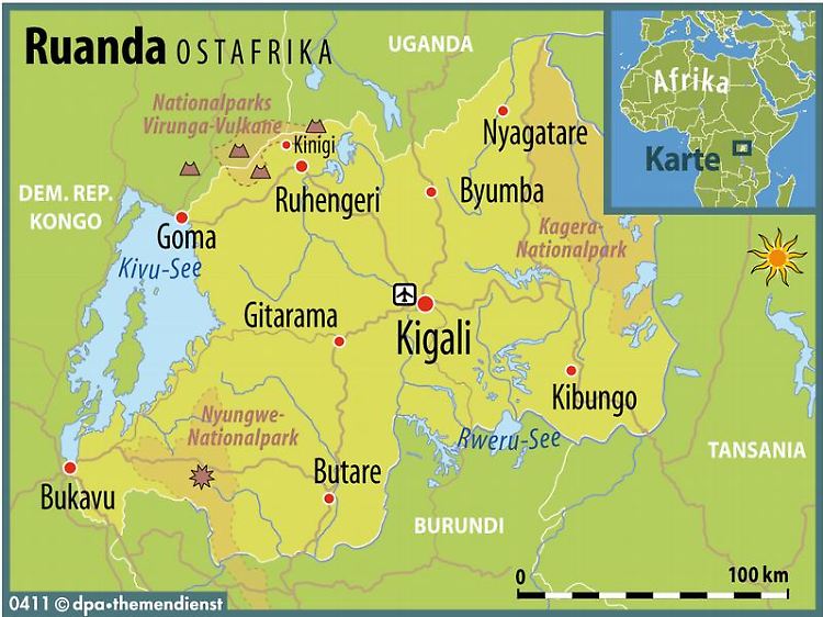Ruanda ist ein Reiseland für Tierfreunde - in den Bambuswäldern im Nordwesten leben noch Berggorillas.