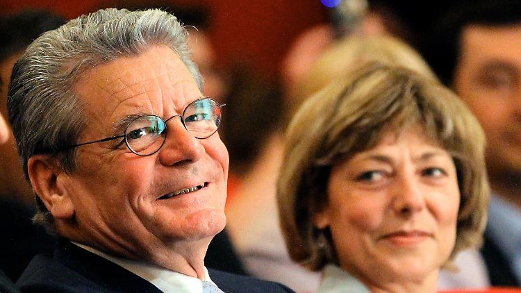 Joachim Gauck mit seiner Lebensgefährtin Daniela Schadt.