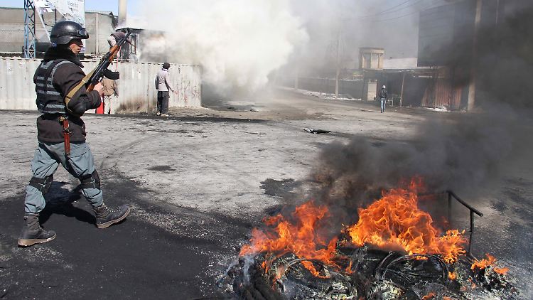 In Kabul protestierten Tausende Menschen gegen die Isaf-Truppen.
