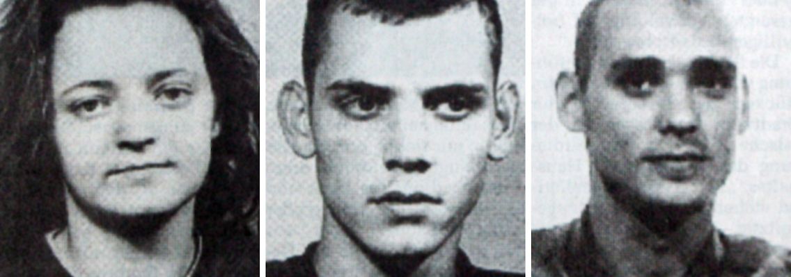 Beate Zschäpe (v.l.), Uwe Böhnhardt und Uwe Mundlos, die Zwickauer Terrorzelle.