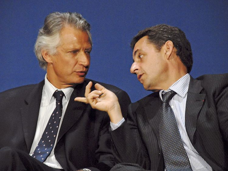 Kollegen, aber keine Freunde: Dominique de Villepin (l) und sein Rivale Nicolas Sarkozy.