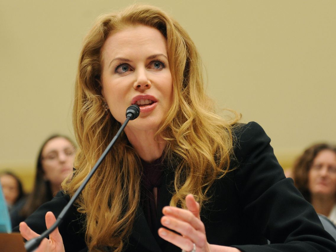 Engagiert bei ihrer Rede: Nicole Kidman.