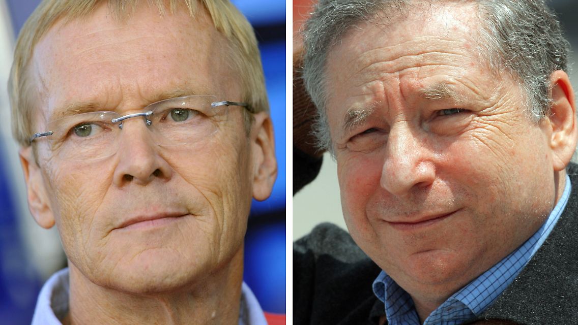 Wer macht das Rennen? Ari Vatanen, links, oder Jean Todt?