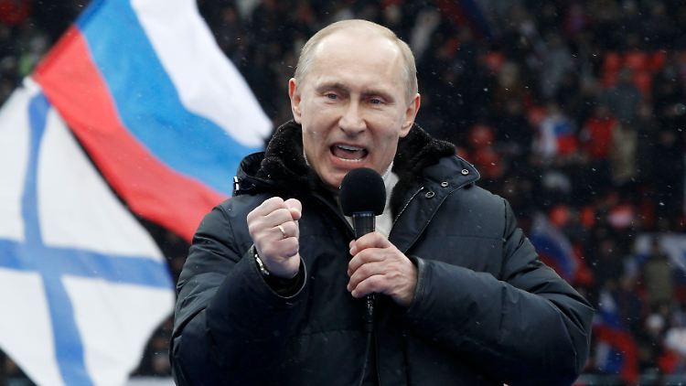 "Wir sind ein Siegervolk", sagt Putin auf einer Wahlkampfveranstaltung. Zumindest musikalisch sind die Russen ganz weit vorne.