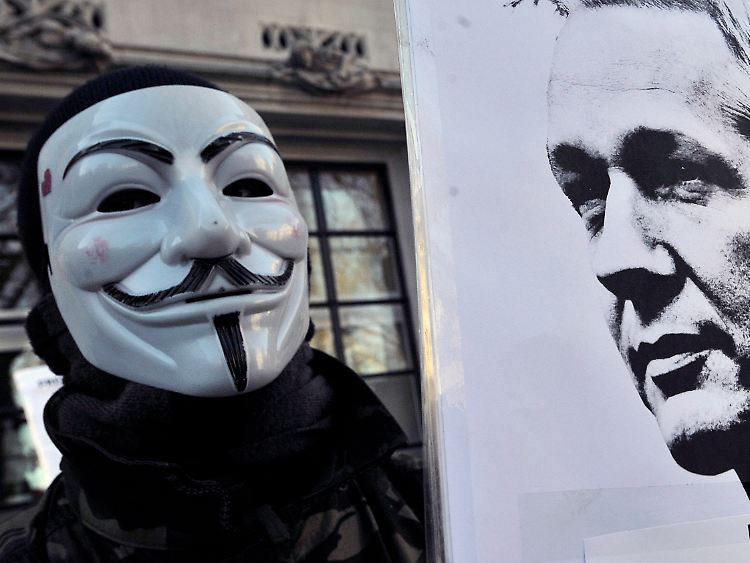 Wikileaks-Gründer Julian Assange wird von manchen Aktivisten ikonisiert.