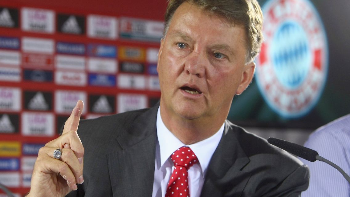 "Ich bin ein Trainer, der hart arbeitet und sich um die Spieler kümmert": Louis van Gaal.