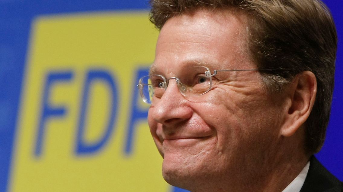 Er hat bekommen, was er wollte: Ein rundum zufriedener FDP-Chef Westerwelle.