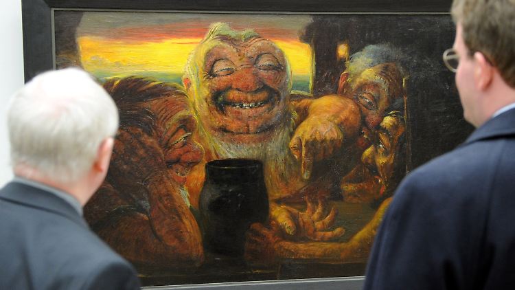Das Bild "Bergriese" wird in der Nolde Stiftung in Seebüll erstmals gezeigt.
