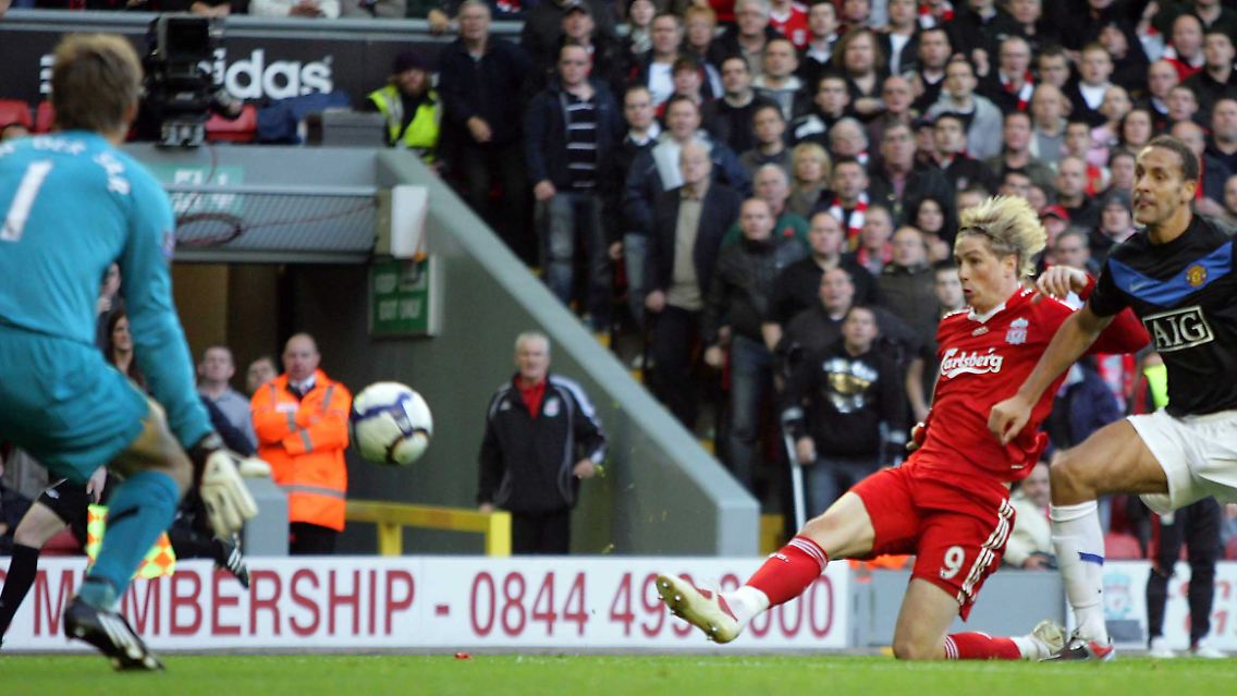 Fernando Torres brachte Liverpool auf die Siegerstraße.
