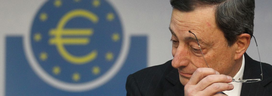 EZB-Präsident Mario Draghi wirft die zweite "Dicke Bertha".