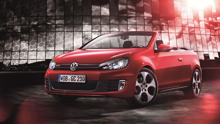 Jetzt auch in der GTI-Version: das Golf Cabrio.