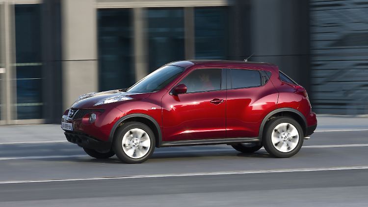 Der Nissan Juke wartet mit einem extremen Styling auf.