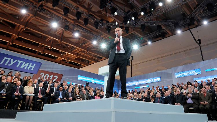 Wladimir Putin will Demonstrationen der Opposition nach der Wahl nicht zulassen.