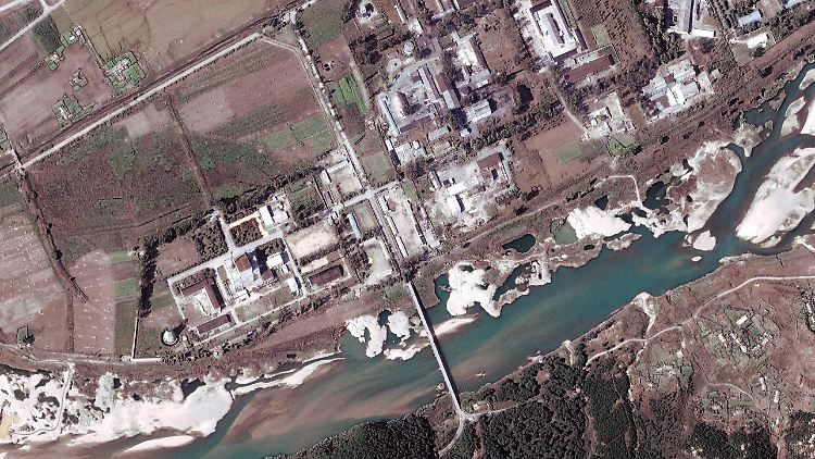 Satellitenaufnahme der umstrittenen Atomanlage Yongbyon.