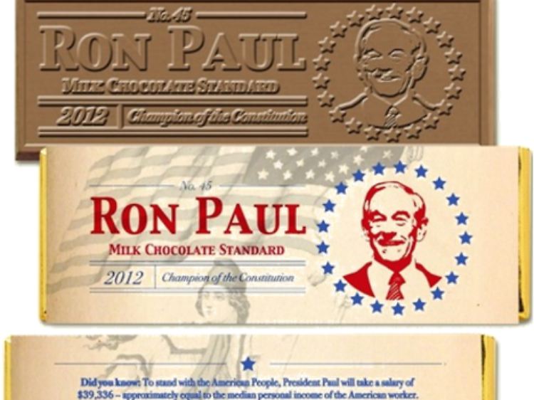 Ron-Paul-Schokoriegel als süße Spenden-Verlockung