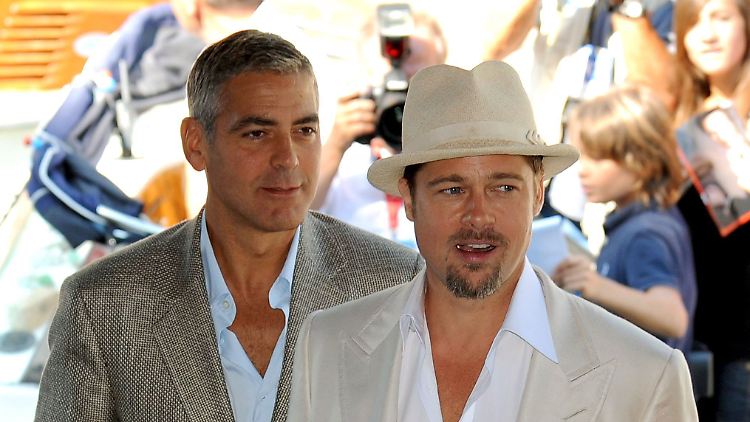 George Clooney (l.) und Brad Pitt stehen für viele Filme gemeinsam vor der Kamera.