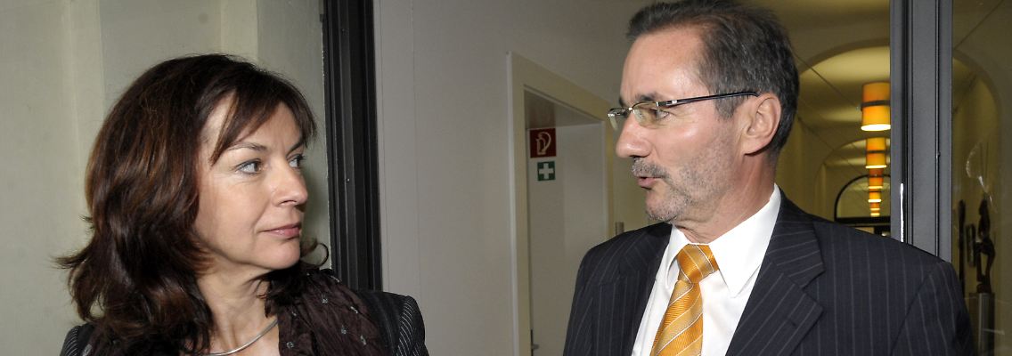 Einigung ohne Tamtam: Linken-Fraktionsvorsitzende Kerstin Kaiser und SPD-Ministerpräsident Matthias Platzeck.