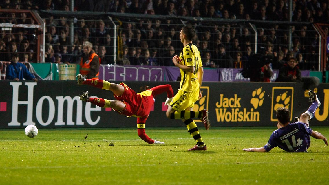 Benjamin Siegert erzielte gegen Dortmund das vorentscheidende 3:1 für Osnabrück.