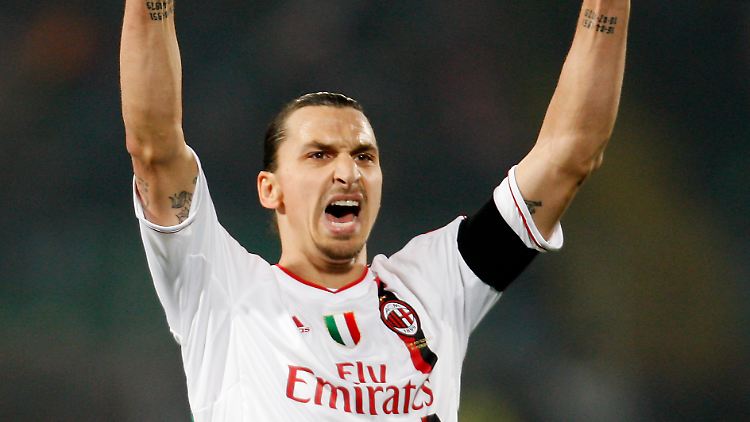 Tore im Fünfminutentakt:  Zlatan Ibrahimovic, AC Mailand.