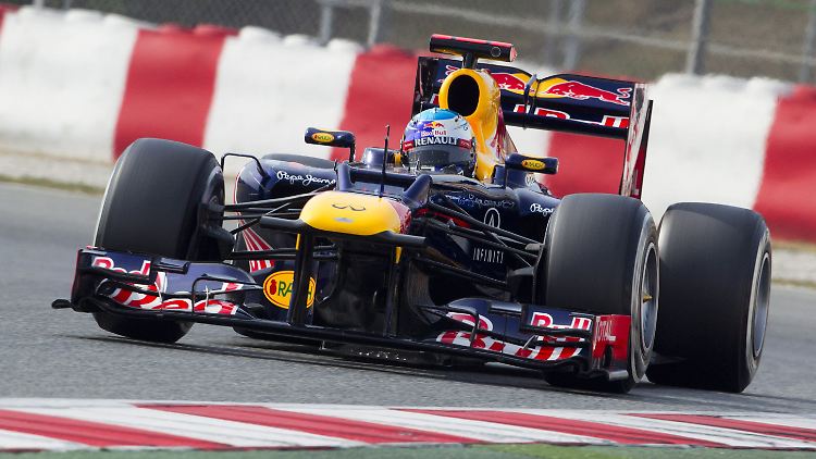 Der neue Red Bull muckte am letzten Testtag in Barcelona.