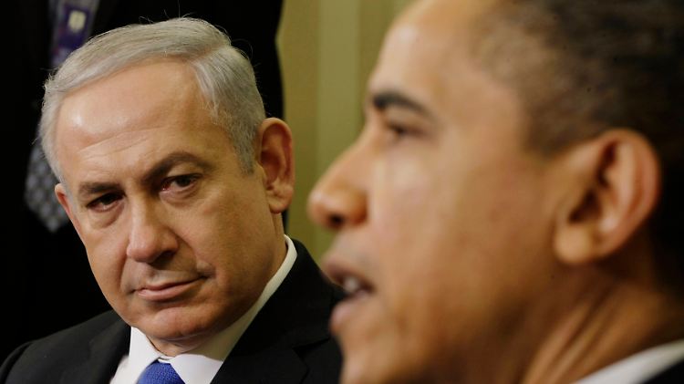 Benjamin Netanjahu (l.) und Barack Obama