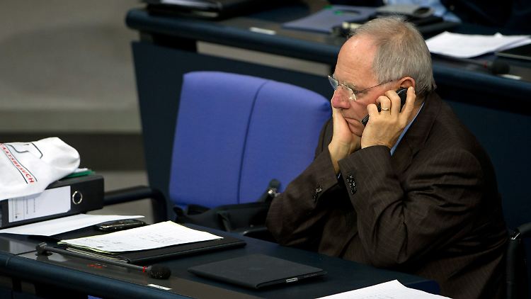 Wolfgang Schäuble verbreitet Zuversicht.