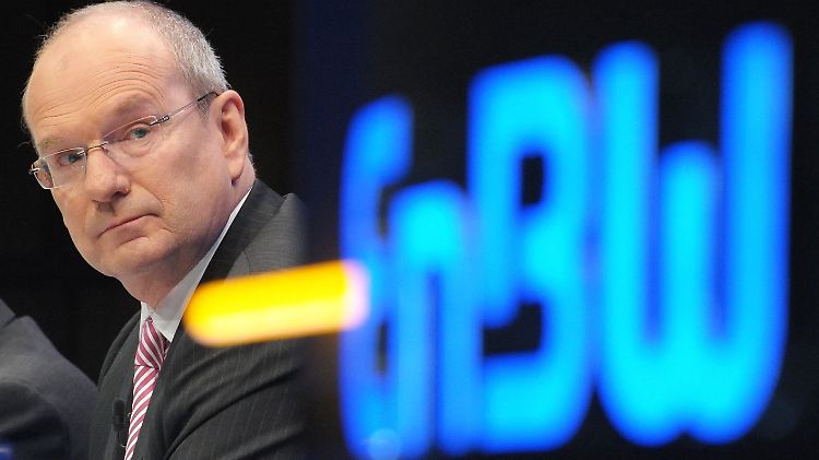 EnBW-Chef Hans-Peter Villis präsentiert zum letzten Mal Jahreszahlen von EnBW.