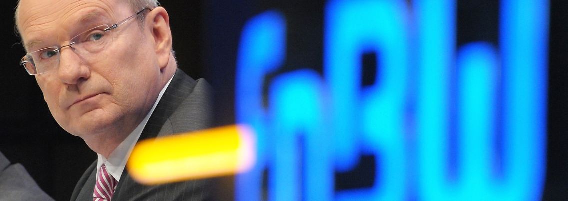 EnBW-Chef Hans-Peter Villis präsentiert zum letzten Mal Jahreszahlen von EnBW.