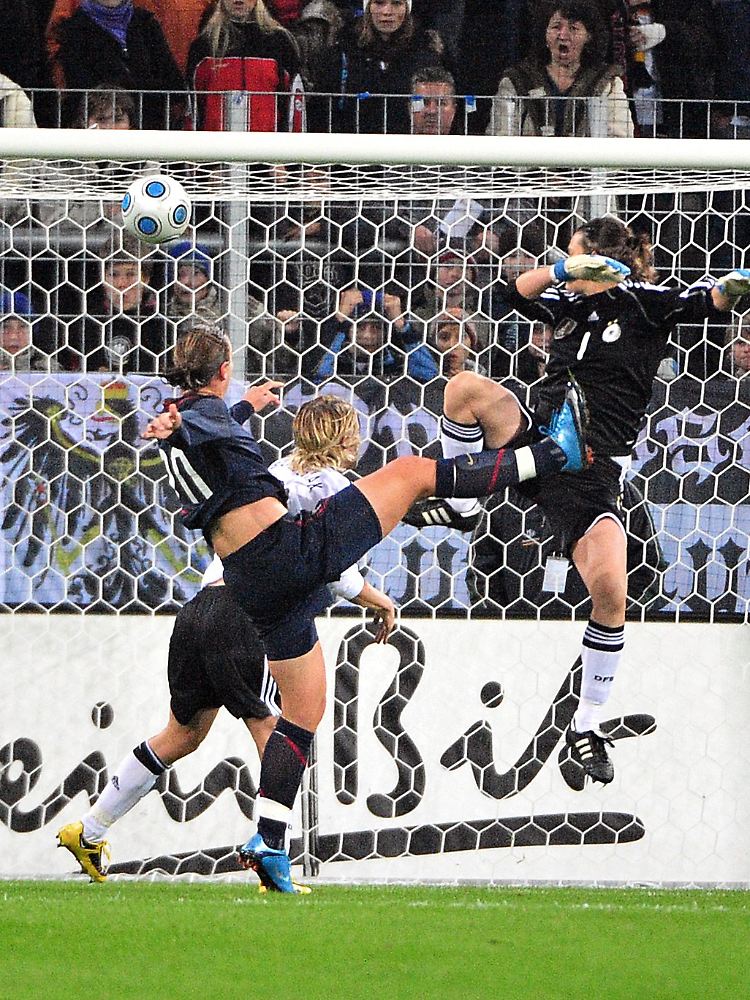 Abby Wambach erzielte das einzige Tor in Augsburg.