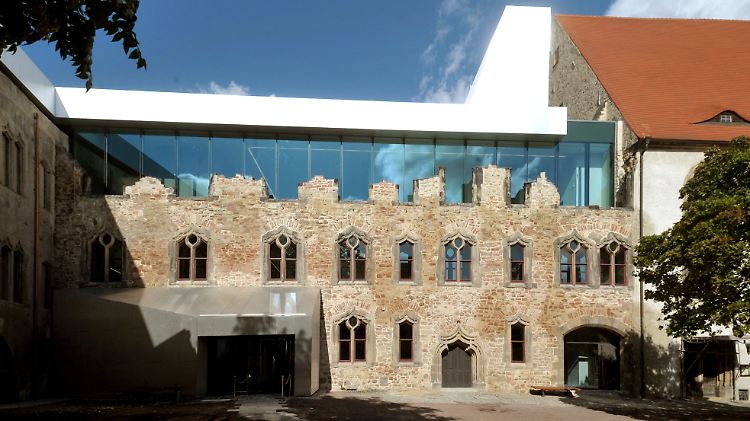 Neubau des Landeskunstmuseums Moritzburg in Halle/Saale.