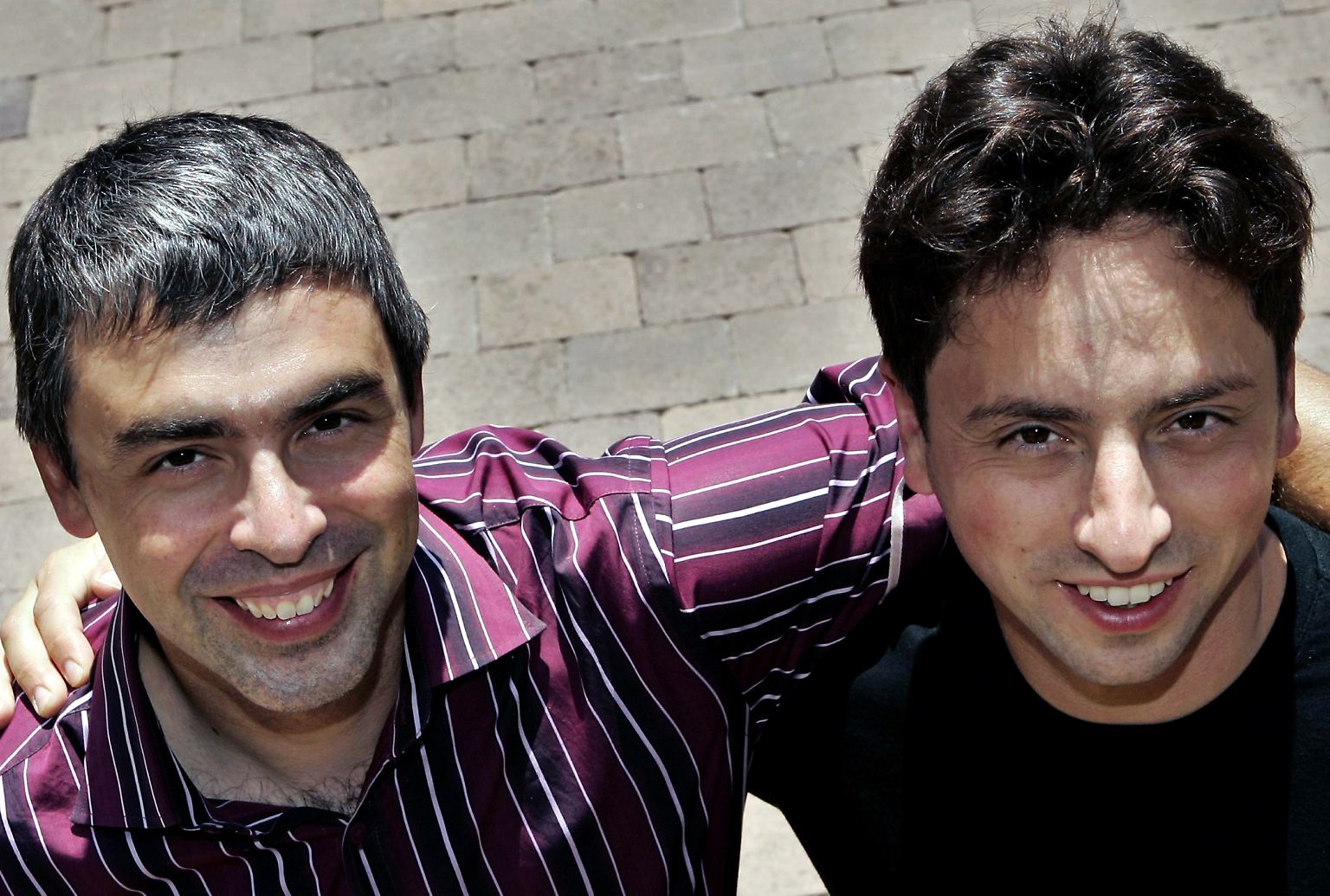 Zwei, die sich gefunden und ein Milliardenvermögen daraus gemacht haben: die Google-Gründer Larry Page (l.) und Sergey Brin im Jahr 2005. Mit Ende 30 sind sie die mit Abstand jüngsten unter den 25 Mega-Reichen.