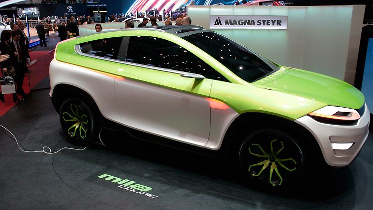 Für seine neueste Konzept-Studie "Coupic" sucht der österreichisch-kanadische Magna-Konzern in Genf Interessenten unter den Autobauern.