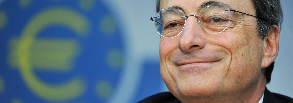 Stolz wie Oskar: EZB-Präsident Draghi.